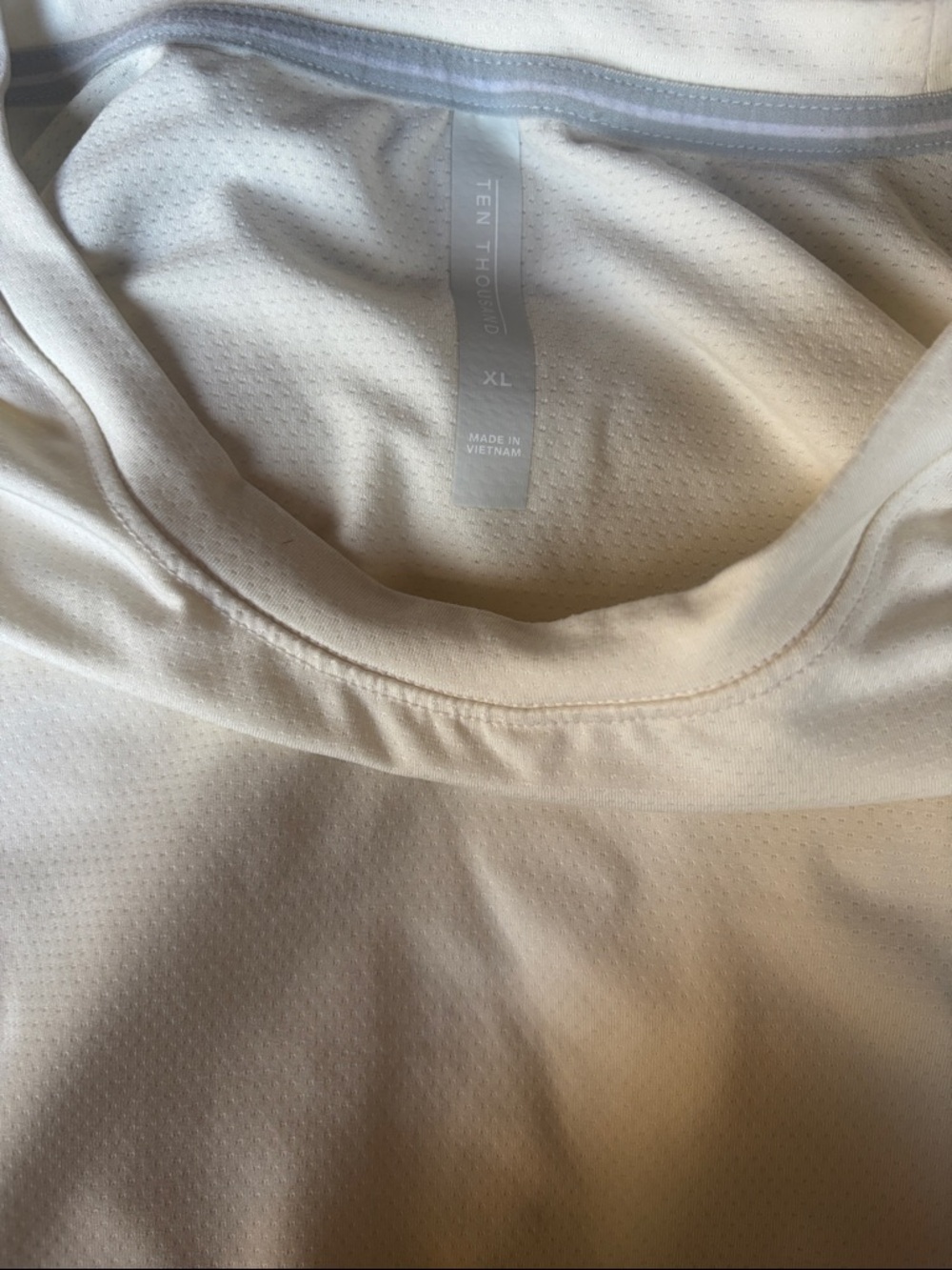Ten Thousand Cream Performance Tee – Lightweight Athletic Shirt